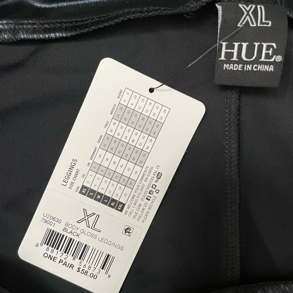 HUE Black Body Gloss Leggings - Picture 9 of 12